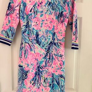 Lilly Pulitzer Colorful Fitted Scuba Dress